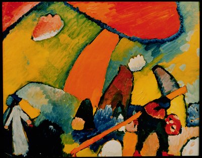 On the Beach by Wassily Kandinsky